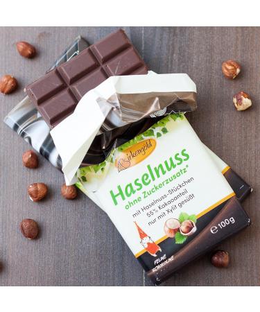 Birkengold Zartbitter Chocolate with Nuts 3 x 100 g - Buy Online on GoSupps.com