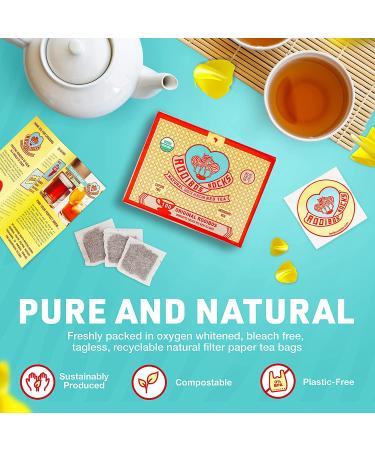 Rooibos Rocks Premium Organic Caffeine-Free Tea | 100 Tagless Teabags - Buy Online on GoSupps.com