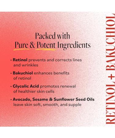 DERMA E Face Serum Anti Aging Regenerative Retinol Serum for Face 1 Fl Oz Vitamin A Bakuchiol Glycolic Acid Green Tea Extract Helps Reduce Appearance of Fine Lines and Wrinkles - Buy Online on GoSupps.com