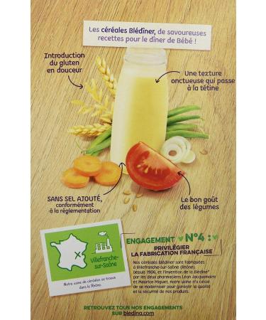 Bl dina Bl d ner C r ales du Soir L gumes du Potager de 6 36 mois 240 g - Buy Online on GoSupps.com