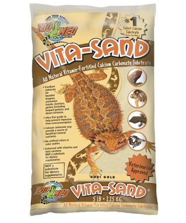 Zoo Med VG-05 Vita-Sand-Gobi Gold 2.25 kg terrarium sand for reptiles with vitamins 2.25 kg Gobi Gold