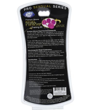 Cloud 9 Novelties Kegel Training with 4 Weighted Balls and Pouch Pink Premium Silicone - Buy Online on GoSupps.com