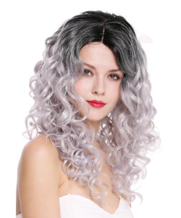 Buy WIG ME UP RGF-6467C-T1B/SILVER - Long Voluminous Ombre Black to Silver Grey Women's Wig - Buy Online on GoSupps.com