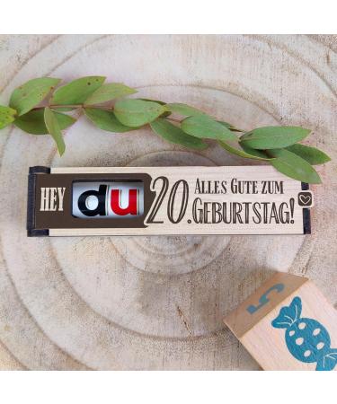 Delicious 20th Birthday Chocolate Bar Gift Box - Perfect Gift Ideas & Decorations for Men & Women - Buy Online on GoSupps.com