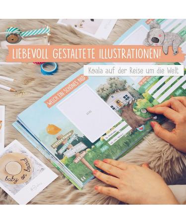 Twivee Baby Album - My First Year Memory Book for Girls & Boys | Durable Baby Diary & Keepsake Album - Buy Online on GoSupps.com