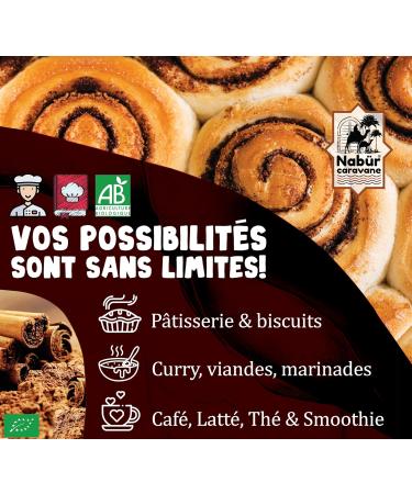  Nab r Nab r - Organic Ceylon Cinnamon Powder from Madagascar 500g | Ground Cinnamon | Rare Unique Rich Fragrant - Buy Online on GoSupps.com