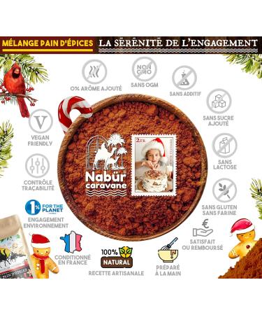Nab r - 250gr M lange Pain d' pices Pr paration Pain d' pices et Petit bonhomme en pain d' pices pices de No l Sans farine sans additifs (250 gr) 250 g (Lot de 1) - Buy Online on GoSupps.com
