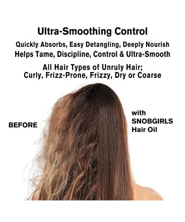 SNOBGIRLS CURALIGN Leave-In Hair Oil with Argan, Babassu & Olive Oil for Smoothing Control - Hyaluronic Acid, Ceramides, Peptides & Vitamins - Detangling Oil for Unruly, Curly, Frizz-Prone Hair - Buy Online on GoSupps.com