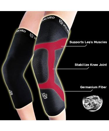Vital Salveo Compression Knee Sleeve - Germanium Recovery Support for Running Basketball - X-Large - Buy Online on GoSupps.com