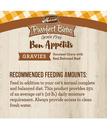 Merrick Purrfect Bistro Bon Appetits Grain Free Adult Wet Cat Food 3 oz. Pouch (Pack of 24) - Gravies Chicken - 72 Ounces Total - Buy Online on GoSupps.com