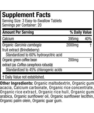 Purely Inspired Organic Garcinia Cambogia - 60 Easy-Swallow Veggie Tablets for Weight Loss - Buy Online on GoSupps.com