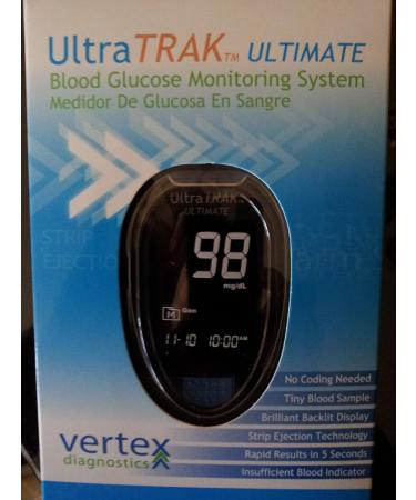 Ultra Trak Ultimate Glucose Meter - Fast, Accurate Blood Sugar Monitoring - Buy Online on GoSupps.com