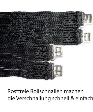 Buy Schnure Belt Horse Saddle Strap | 90cm-140cm | Optimal Pressure Distribution & Freedom of Movement (125cm Black) - International Shipping Available - Buy Online on GoSupps.com