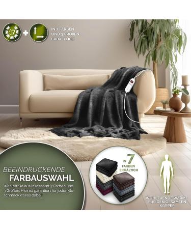 Sinnlein Heating Ceiling 180x130cm - T V S d GS Approved Electric Thermal Blanket | 9 Temp Levels | Washable | Timer Function | Cuddly Comfort - Buy Online on GoSupps.com