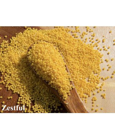 Zestful Foods Organic Hulled Millet Grain 2 Pounds - Gluten-Free & Whole Grain - Buy Online on GoSupps.com