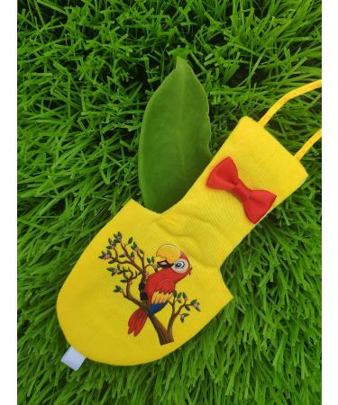 Kuso Parrot Diaper - Reusable Washable Flight Suit & Kimono for Birds (XXL Yellow) - Ideal for Budgerigar Cockatoo African Grey & Nymphensittisch - Buy Online on GoSupps.com