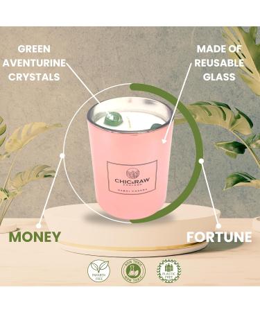 Candles for Women - Green Aventurine & Patchouli Soy Wax Healing Crystal Candle for Meditation Anxiety Relief & Home Decor - Buy Online on GoSupps.com