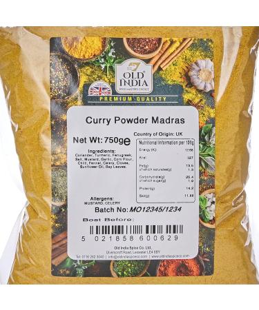 Old India Curry Powder Madras 750g - Buy Online on GoSupps.com