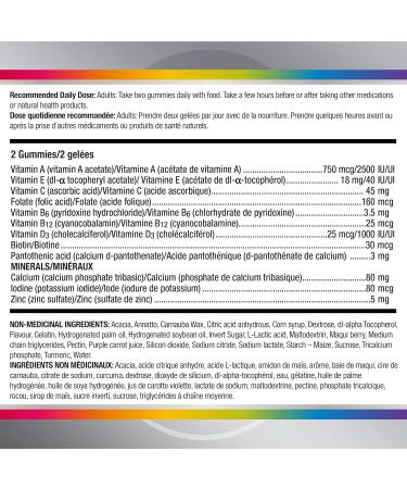 Centrum Men 50 Plus MultiGummies Multivitamins/Minerals Gummies for Men 50+ Cherry Berry and Apple Flavours 120 Count - Buy Online on GoSupps.com
