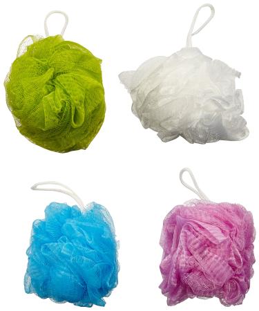 Daylee Naturals Mesh Bath Pouf Sponge 4 Pack