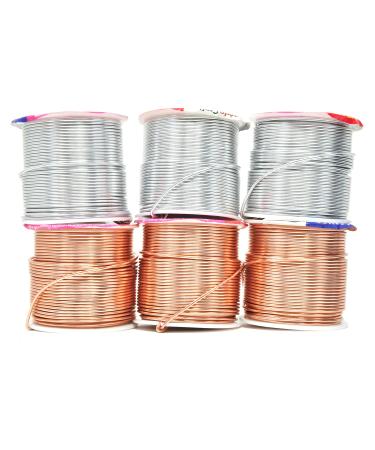 Mandala Crafts Copper Wire for Jewelry Making - Metal Craft Wire for Crafts - Tarnish-Resistant Beading Jewelry Wire Coil Wire for Jewelry Wrapping