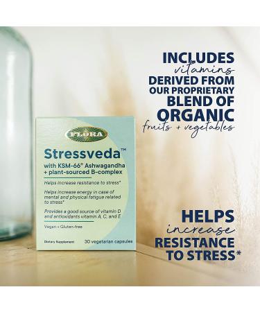 Flora Stressveda: KSM-66 Ashwagandha & B-Complex - 30 Veg Capsules - Buy Online on GoSupps.com