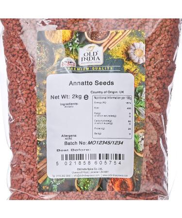 Old India Annatto Seeds 2kg - 2000 Count - Premium Quality (Pack of 1) - Buy Online on GoSupps.com