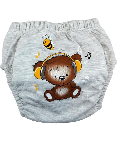 Ozyol Trainer Trousers for Droplet Training | 6 Pack Reusable Learning Diapers | Baby Underwear for Easy Toilet Training | 90 Bear Design for Boys - Buy Online on GoSupps.com