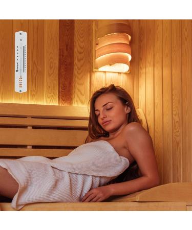 Lantelme 20cm Sauna Thermometer - Large 120 C Display - Metal White - Essential Sauna Accessory - Buy Online on GoSupps.com