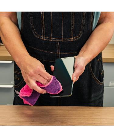 Kochblume Microfiber Cleaning Cloth Set - 1 5 or 10 Pack - 18x18 cm - Dark Blue & Blue - Premium Quality for Effective Cleaning - Buy Online on GoSupps.com