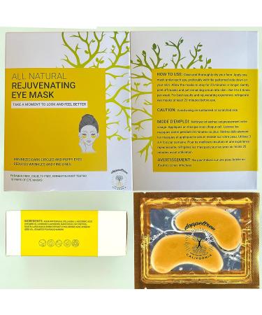 Under Eye Patches & Masks (18 Pairs) - Natural Anti-Aging Treatment for Bags, Puffiness, Wrinkles, Dark Circles - 24K Gold, Collagen, Hyaluronic Acid - San Francisco Formulated - Buy Online on GoSupps.com