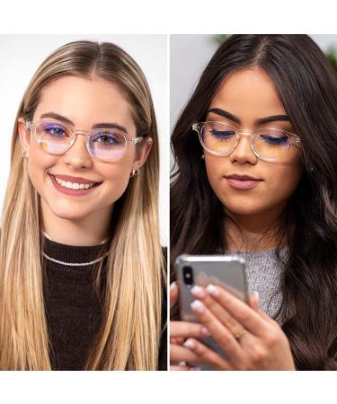 Readerest Round Blue Light Blocking Reading Glasses | 0.50 Magnification | Anti Glare, Anti Eyestrain, UV Protection | Men and Women | Computer Glasses - Buy Online on GoSupps.com