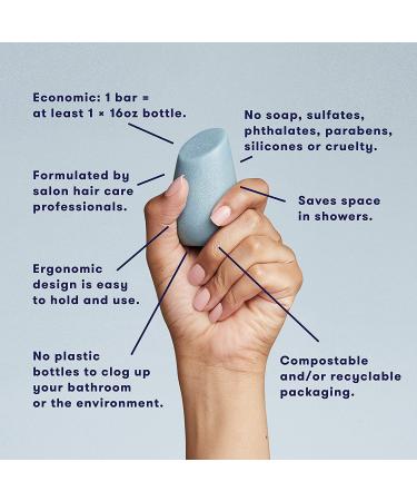 HiBAR Fragrance-Free Conditioner Bar | Natural, Plastic-Free, Eco-Friendly Hair Care | Travel Size & Zero Waste - Buy Online on GoSupps.com