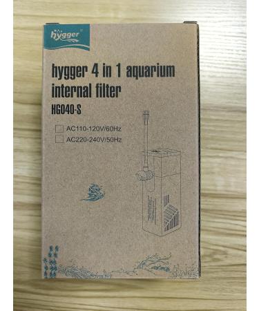 Hygger Aquarium Internal Filter 220L/H - 3W Turtle Filter with Adjustable Flow & Ceramic Filter Balls for 20-40L Aquariums - Buy Online on GoSupps.com