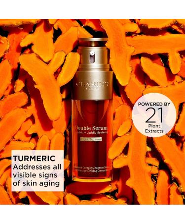 Clarins Double Serum Light | Anti Aging | Firms, Smoothens & Boosts Radiance in 7 Days | 21 Plant Ingredients with Turmeric | Lightweight Formula | Ideal for Oily Skin & Humid Climates - Buy Online on GoSupps.com