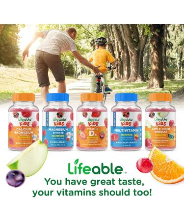 Lifeable Turmeric Curcumin Kids + Zinc 25mg Kids Gummies Bundle - Great Tasting Vitamin Supplement Gluten Free GMO Free Chewable Gummy - Buy Online on GoSupps.com