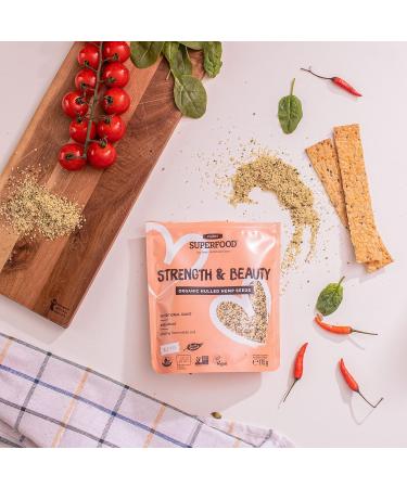 Organic Shelled Hemp Seeds 175g - High Protein Omega 3 | Vegan Keto Diet - Non-GMO Gluten Free - Buy Online on GoSupps.com