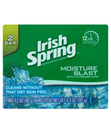 Irish Spring Moisture Blast (2) Bars 3.2 Oz - Buy Online on GoSupps.com