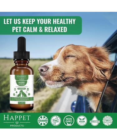 Happet Hemp Oil for Dogs Cats and Pets. High Strength 30ml bottle 100% Natural Hemp Seed Oil Helps with Anxiety and Stress Relief Healthy Joints and Coat Rich in Nutrients - Made in UK - Buy Online on GoSupps.com