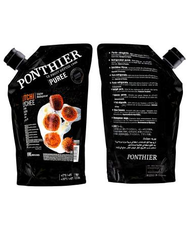 Food-United Litschi Puree - Premium Lychee Fruit Puree 12x1kg for Smoothies Sorbets Juices | All-Natural No Additives - Buy Online on GoSupps.com