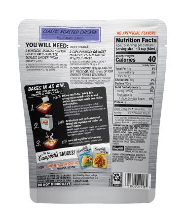 Campbell's Oven Sauces Classic Roasted Chicken 12 Oz - Pack of 6 - Buy Online on GoSupps.com