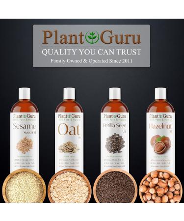 Plant Guru Perilla Seed Oil 8 fl. oz. Cold Pressed 100% Pure & Natural Carrier Ideal for Skin Face Body and Hair Moisturizer. Great for DIY Creams Lotions and Lip Balms. - Buy Online on GoSupps.com