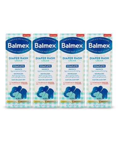 Balmex Diaper Rash Cream 4 Count (Packaging May Vary) 4 Ounce (Pack of 4)