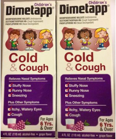 DIMETAPP ELIXIR COUGH/COLD 4 OZ (2 Pack)