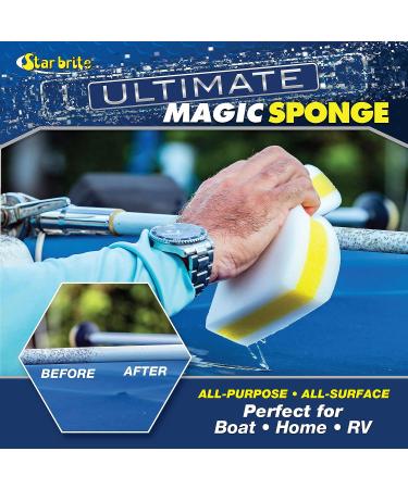 STAR BRITE Ultimate Magic Sponge - Boat Scuff Eraser Melamine Scrubber - 2 Pack | White Magic Eraser - Buy Online on GoSupps.com