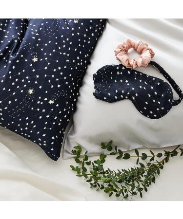 Brooklinen Mulberry Silk Eye Mask - Celestial Blue | Luxurious Sleep Aid - Buy Online on GoSupps.com