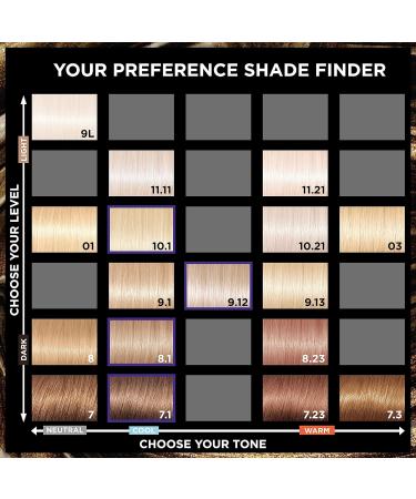 L'Or al Paris Luminous Colour 03 Lightest Ash Blonde Hair Dye - 100% Grey Coverage - Long-lasting Radiance - For All Hair Types - Preference 1 Application - Buy Online on GoSupps.com