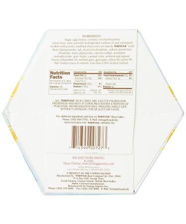 TORTUGA Caribbean Coconut Rum Cake 16 oz - Perfect Gourmet Gift for Holidays & Birthdays - Buy Online on GoSupps.com