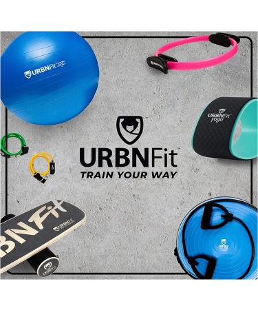 URBNFit 26IN Exercise Ball - AntiBurst Yoga Ball for Pregnancy Stability - Swiss Balance Ball with Pump - Fitness Ball Chair for Office and Home Gym - Black - Buy Online on GoSupps.com