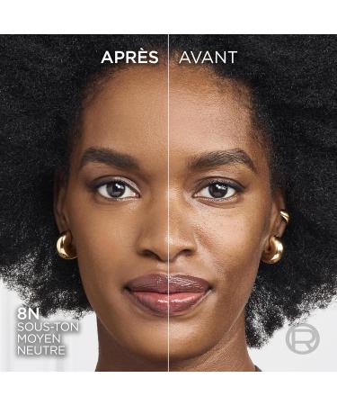  L'Oreal Paris L'Or al Paris True Match Foundation - 8N - Natural Coverage Foundation with Hyaluronic Acid and SPF 16 - 30 ml - Vegan - Buy Online on GoSupps.com